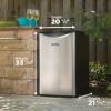 imageDanby DAR044A6BSLDBO 44 CuFt Outdoor Mini Fridge IPX4Rated Stainless Steel Look All Refrigerator for Patio Cabana Pool Bar EStar Rated Spotless Steel
