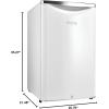 imageDanby DAR044A6PDB 44 CuFt Mini Fridge Compact Refrigerator For Bedroom Living Room Bar Dorm Kitchen Office EStar In Pearl White With Lock