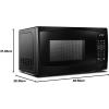 imageDanby DBMW0924BBS 09 CuFt CounterTop Microwave In Black Stainless Steel  900 Watts Small Microwave With Push Button DoorBlack
