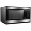 imageDanby DBMW0924BBS 09 CuFt CounterTop Microwave In Black Stainless Steel  900 Watts Small Microwave With Push Button DoorStainless Steel