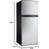 imageDanby DFF100C1BSLDB Apartment Size Refrigerator 100 cuft Stainless Steel