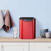 imageDanby DIM2500RDB Countertop Ice Maker Makes 25 lbs Ice in 24 Hrs Holds 2 lbs of Ice Red Ice Machine with Electronic Controls LED Display and Self Clean Function