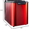 imageDanby DIM2500RDB Countertop Ice Maker Makes 25 lbs Ice in 24 Hrs Holds 2 lbs of Ice Red Ice Machine with Electronic Controls LED Display and Self Clean Function