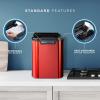 imageDanby DIM2500RDB Countertop Ice Maker Makes 25 lbs Ice in 24 Hrs Holds 2 lbs of Ice Red Ice Machine with Electronic Controls LED Display and Self Clean Function