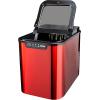 imageDanby DIM2500RDB Countertop Ice Maker Makes 25 lbs Ice in 24 Hrs Holds 2 lbs of Ice Red Ice Machine with Electronic Controls LED Display and Self Clean Function