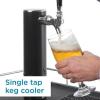 imageDanby DKC054A1BSL2DB 54 CuFt Double Tap Kegerator Auto Defrost and Mechanical Thermostat Keg Cooler with ScratchResistant Worktop and Reversible Door Hinge SteelSingleTap