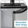 imageDanby DKC054A1BSL2DB 54 CuFt Double Tap Kegerator Auto Defrost and Mechanical Thermostat Keg Cooler with ScratchResistant Worktop and Reversible Door Hinge SteelSingleTap