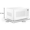 imageDanby Designer DDMW01440WG1 14 Cu Ft Countertop Microwave with Sensor Cooking 1000 Watts Auto Defrost White BlackWhite
