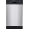 imageDanby 18 Inch Built in Dishwasher 8 Place Settings 6 Wash Cycles and 4 Temperature  Sanitize Option Energy Star Rated with Low Water Consumption and Quiet Operation  Stainless DDW1804EBSSStainless Steel