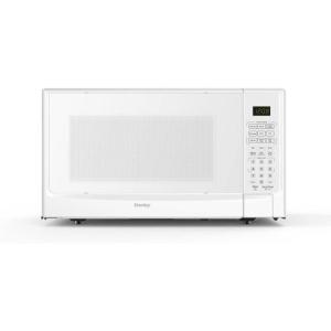 imageDanby Designer DDMW01440WG1 14 Cu Ft Countertop Microwave with Sensor Cooking 1000 Watts Auto Defrost White BlackWhite