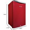 imageDanby DAR044A6LDB 44 cu ft Retro Compact Fridge in Metallic Red 44 cu ft 124 L capacity compact all refrigerator Featuring Danbys patented design Energy Star compliant