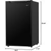 imageDanby DCR033B1WM 33 CuFt Compact Refrigerator Mini Fridge with Chiller for Bar Living Room Den Basement Kitchen or Dorm WhiteBlack