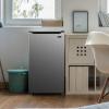 imageDanby DCR033B1WM 33 CuFt Compact Refrigerator Mini Fridge with Chiller for Bar Living Room Den Basement Kitchen or Dorm WhiteStainless