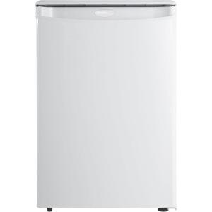 imageDanby Designer DAR026A1WDD6 26 CuFt Mini Fridge Compact Refrigerator for Bedroom Office bar countertop EStar Rated in White